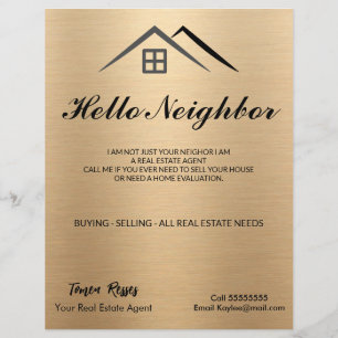 Luxurious Metallic Gold Flyer