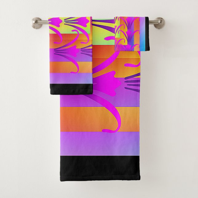 LUXURIOUS MIXED FLORA BATH TOWEL SET (Insitu)