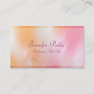 Luxurious Modern Abstract Art Trendy Colourful Chi Business Card