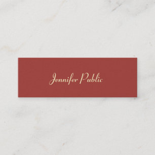 Luxurious Modern Template Elegant Colors Trendy Mini Business Card