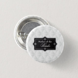 Luxurious Mother of the Bride Wedding Pin Button