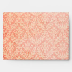 Luxurious Pale Pink Damask: Linen A-7 Envelopes