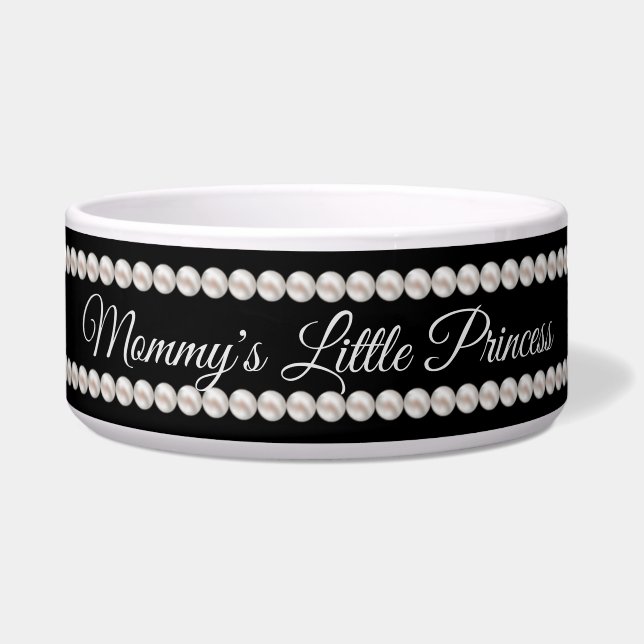 Luxurious Pearls Chic Personalised Princess Pet (Front)