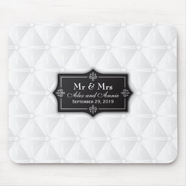 Luxurious Personalised Wedding | Mousepad (Front)