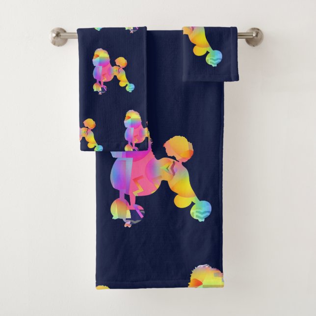 Luxurious Poodle Dog Bath Towel Set (Insitu)