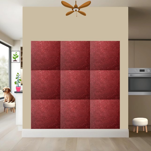 Luxurious  Radiant Red Glitter Stylish Wall Floor Tile (Creator Uploaded)