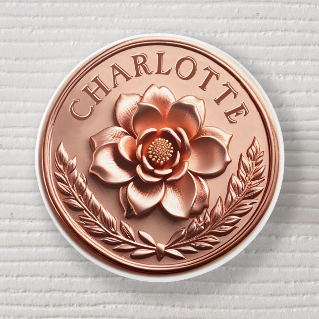 Luxurious Rose Gold 3D Peony and Laurel Wreath Ceramic Knob (Luxurious Rose Gold 3D Peony and Laurel Wreath Ceramic Knob)