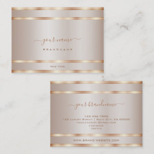 Luxurious Rose Gold Effect Colours Professional Business Card