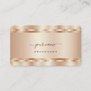 Luxurious Rose Gold Shimmer Effect Professional Business Card