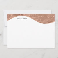 luxurious rose gold sparkle foil monogram