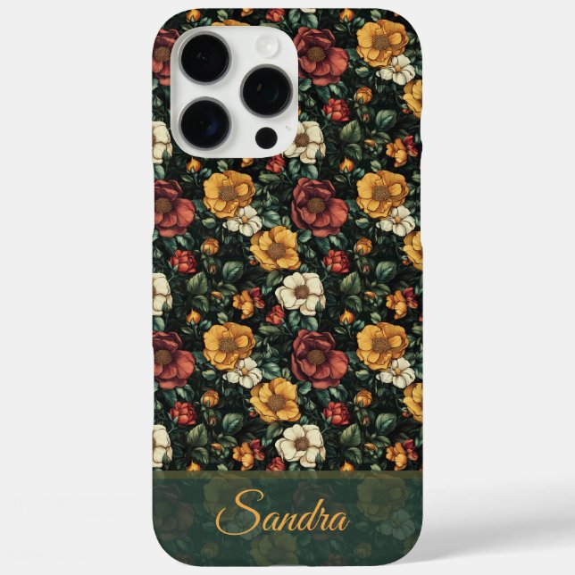 Luxurious Rose Name Iphone Case For Birthday Gift (Back)