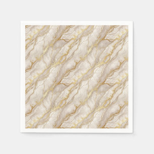 Luxurious Royal Gold Vein Marble Stone Design Napkin