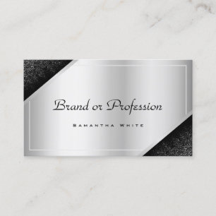 Luxurious Silver Gradient Shimmery Professional Business Card