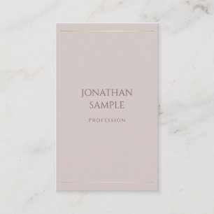 Luxurious Simple Design Elegant Modern Template Business Card
