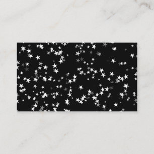 Luxurious Starry Sky Black Star Elegance Astronomy Business Card