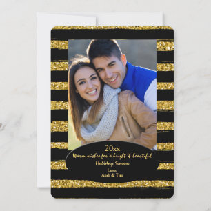 Luxurious Stripes Photo Card