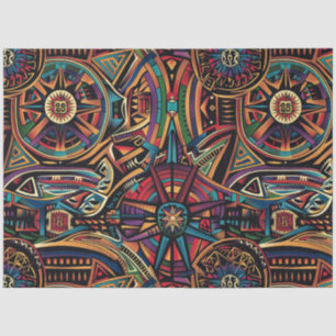 Luxurious Teal "Chronicle of the Ancients" Tissue Paper