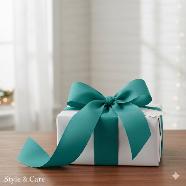 Luxurious Teal Grosgrain Ribbon – 3” Width (Luxurious Teal Grosgrain Ribbon – 3” Width)