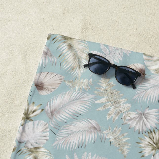 luxurious tropical foliage Monogram Yoga Mat (In Situ)