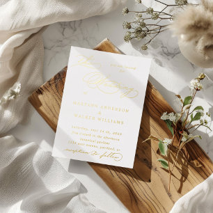 Luxurious Typography Wedding