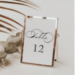 Luxurious Typography Wedding Table Number<br><div class="desc">Our "Luxurious Typography" collection features beautiful custom calligraphy script with ample swirls in faux foil of different colours along with matching double foil border. All your script for the customisation is in elegant serif font. You can choose to mix and match faux foil colours for your complete set and choose...</div>