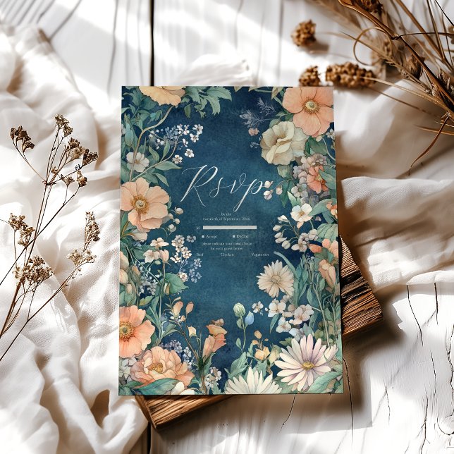 Luxurious Victorian Royal Elegance Wedding  RSVP Card (Creator Uploaded)