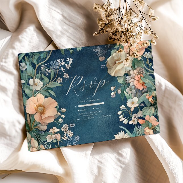 Luxurious Victorian Royal Elegance Wedding  RSVP Card (Creator Uploaded)