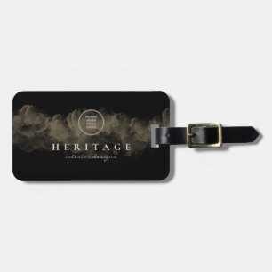 Luxurious Vintage Gold Cloudy Add Your Logo Luggage Tag