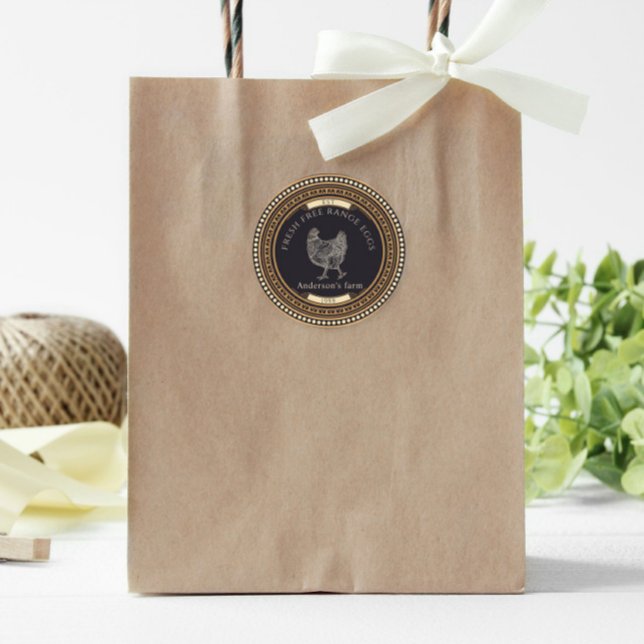 Luxurious Vintage Golden Egg Carton Label (Creator Uploaded)