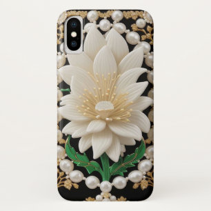 Luxurious White Flower Case-Mate iPhone Case