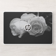 Luxurious White Rose HP Laptop Skin 