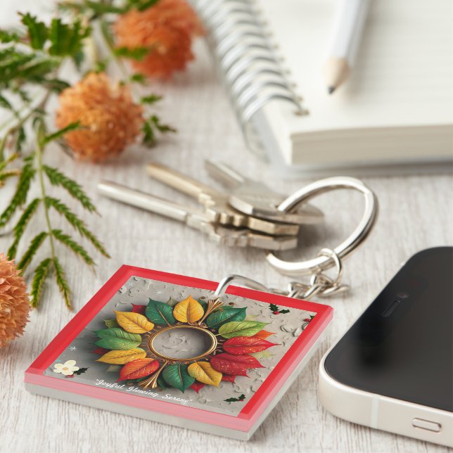 "Luxurious Winter Nights" Key Ring (Front Right)