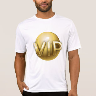 Luxury 3D Gold VIP Emblem T-Shirt