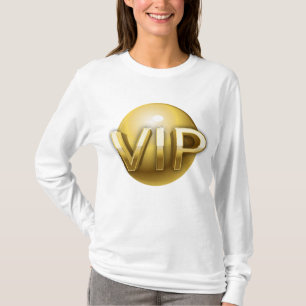 Luxury 3D Gold VIP Emblem T-Shirt