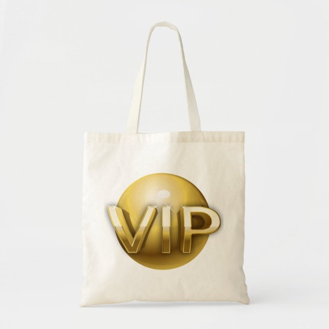 Luxury 3D Gold VIP Emblem Tote Bag (Front)