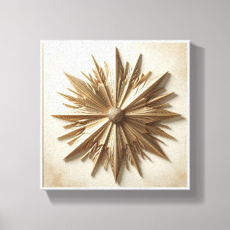 Luxury 3D Golden Sunburst Wall Art - Elegant Geome