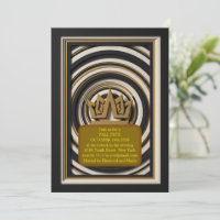 Luxury 3D Layered Gold VIP Event Invitation