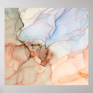 Luxury Abstract: Alcohol Ink Art Poster