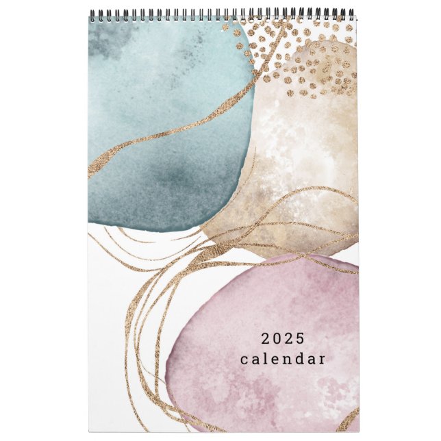 Luxury Abstract Art 2025 Calendar (Cover)