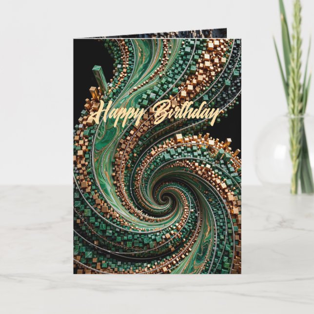  Luxury Abstract Celebration Card (Front)