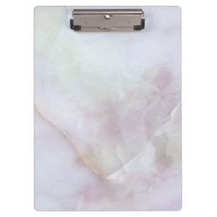 Luxury Abstract Fluid Agate Stone & Crystal Textur Clipboard