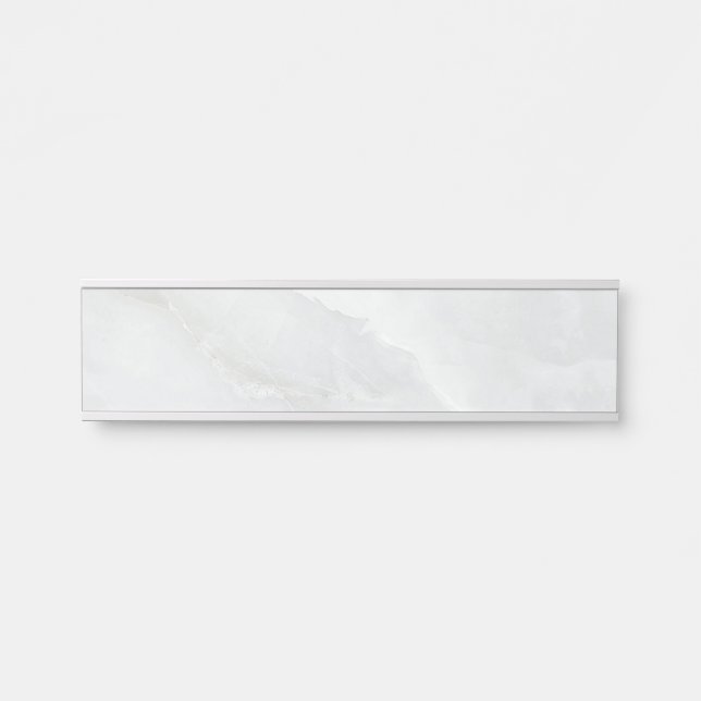 Luxury Abstract Fluid Agate Stone & Crystal Textur Door Sign (Front)