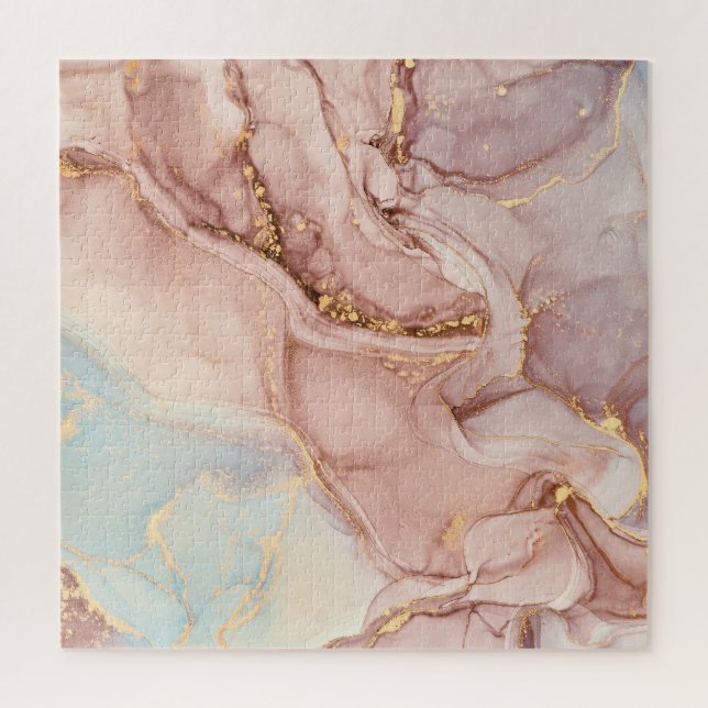 Luxury Abstract Fluid Alcohol Ink Jigsaw Puzzle (Vertical)