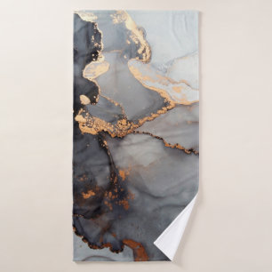 Luxury abstract fluid art painting background alco bath towel