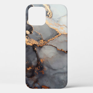 Luxury abstract fluid art painting background alco iPhone 12 case