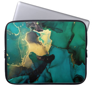 Luxury abstract fluid art painting background alco laptop sleeve
