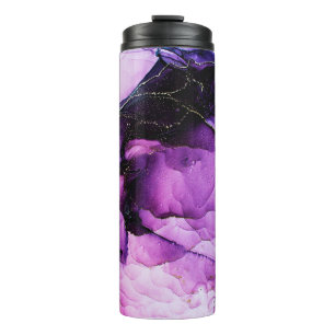 Luxury abstract fluid art painting background alco thermal tumbler