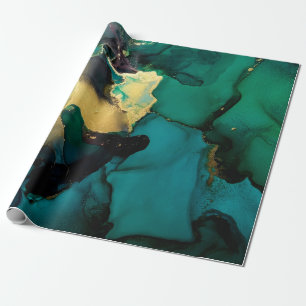 Luxury abstract fluid art painting background alco wrapping paper