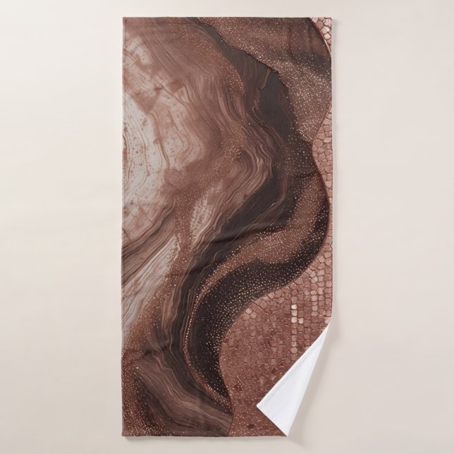 Luxury Abstract Gold Texture Design ✨ Bath Towel (Bath Towel)