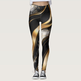 Luxury Abstract Marble Leggings